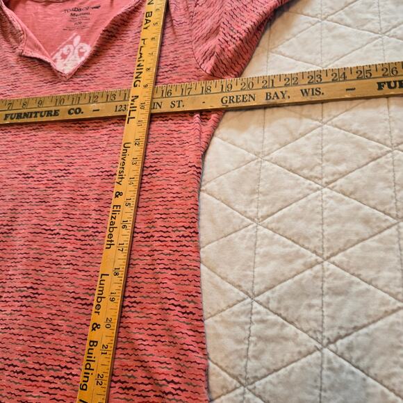 Toad&Co. Tamaya Dos Tunic Top Women's M Coral Organic Cotton Blend Athleisure - Picture 7 of 9